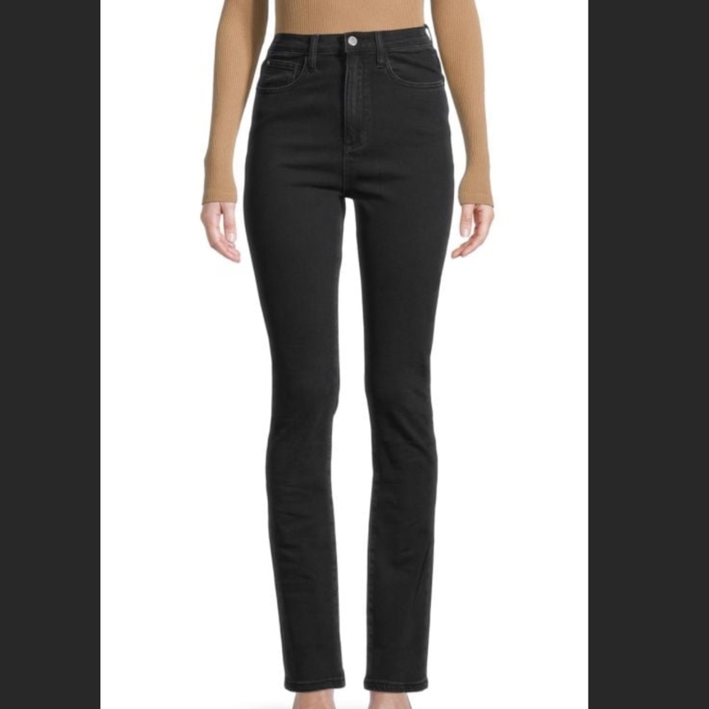 WEWOREWHAT High-rise Stacked Skinny Black Jean BRAND NEW w/ tags